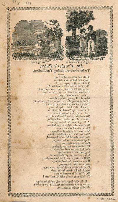 Dr. 范希尔规则，接种疫苗时应遵守 Broadside