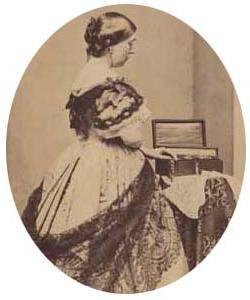 This Carte de visite by David W. Bowdoin depicts Caroline Saltonstall (1815-1883)